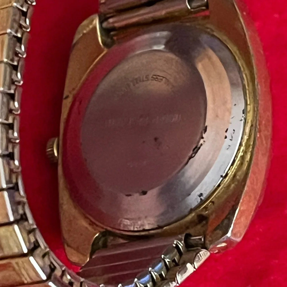 Timex Vintage 70's Cushion Automatic Day Date Men's Watch - AS IS